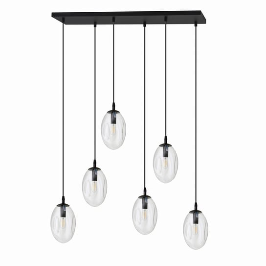 Lampa wisząca Emibig 6xE14 10W ASTRAL 6 przeźroczysty klosz 1265/6 EMIBIG