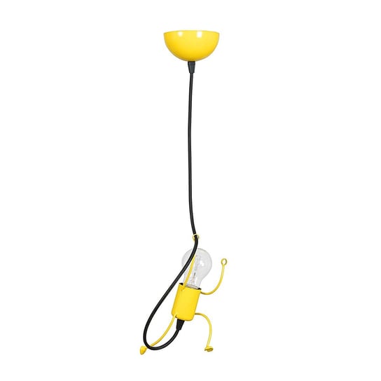 Lampa wisząca EMIBIG Bobi, żółta, 60 W, 60x14 cm EMIBIG
