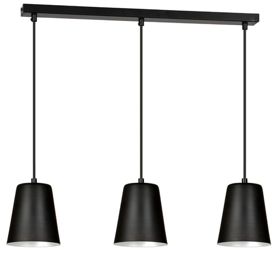 Lampa wisząca EMIBIG Milagro 3, czarno-biała, 60 W, 100x66 cm EMIBIG