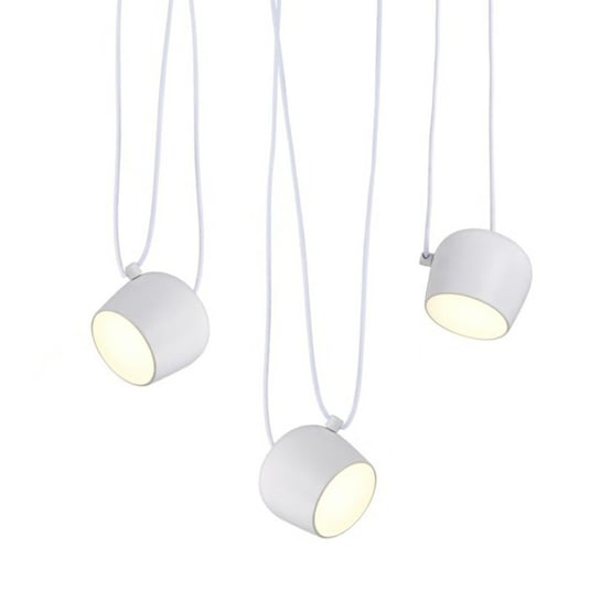 Lampa wisząca EYE 3 biała - LED, aluminium King Home