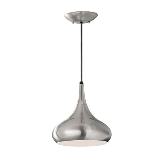 Lampa wisząca FEISS Beso, srebrno-czarna, 1x60W, 30,3x25 cm FEISS