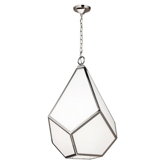 Lampa wisząca FEISS Diamond, srebrno-biały, 4x75W, 88,9x48,3 cm FEISS