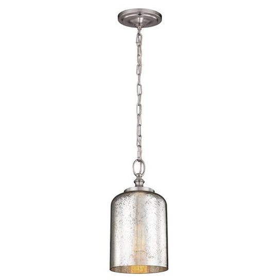 Lampa wisząca FEISS Hounslow, srebrna, 1x60W, 48,3x16,5 cm FEISS