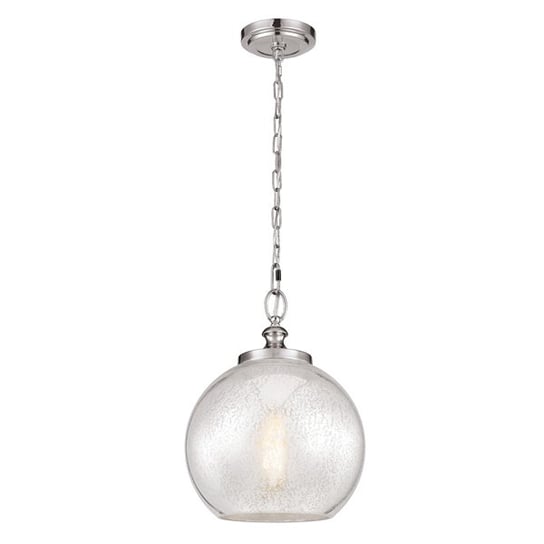Lampa wisząca FEISS Hounslow, srebrna, 1x60W, 48,3x16,5 cm FEISS