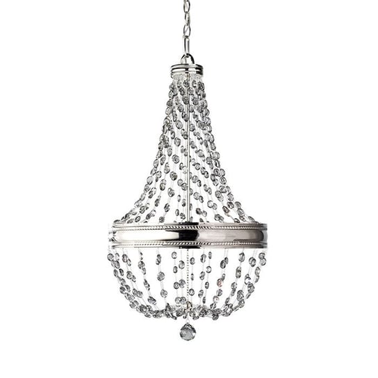 Lampa wisząca FEISS Malia, srebrna, 6x60W, 78x40 cm FEISS