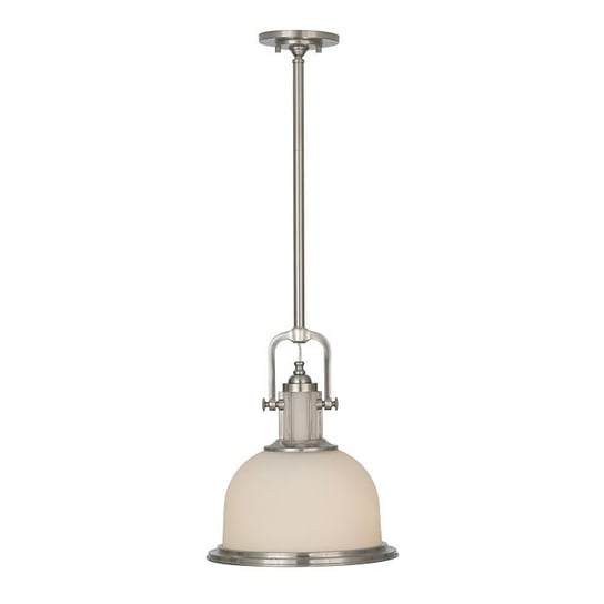 Lampa wisząca FEISS Parker, kremowo-srebrna, 1x60W, 45x33 cm FEISS