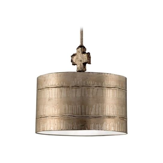 Lampa wisząca FLAMBEAU, srebrna, 100W, 38x39 cm FLAMBEAU
