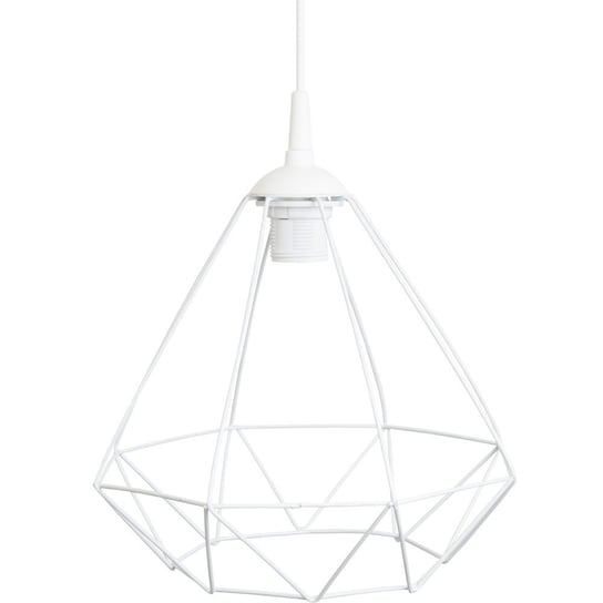 Lampa wisząca geometryczna, biała, 25x30 cm DekoracjaDomu.pl
