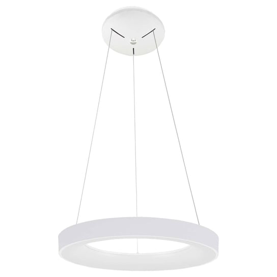 LAMPA wisząca GIULIA 5304-840RP-WH-3 Italux okrągła OPRAWA metalowy zwis LED 40W 3000K pierścień ring biały ITALUX