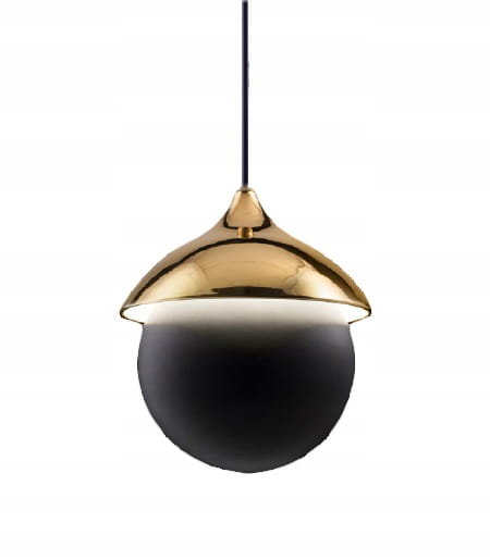 Lampa wisząca Glamour BALL Gold LED 18W stylowa czarna SmartLED