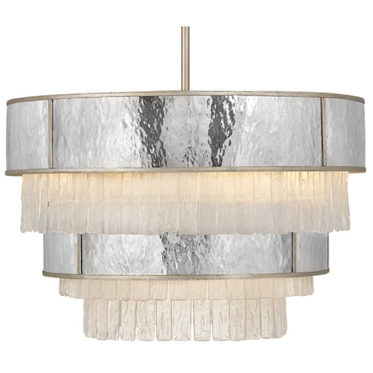 Lampa wisząca glamour QN-REVERIE-12P-CPG kryształ szara złota ELSTEAD LIGHTING