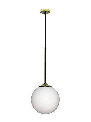 LAMPA wisząca GLASGOW 50101284 Candellux modernistyczna OPRAWA szklana kula zwis czarny biały Candellux