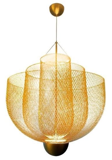 Lampa wisząca Gold Pattern LED : Rozmiar - L MIA home