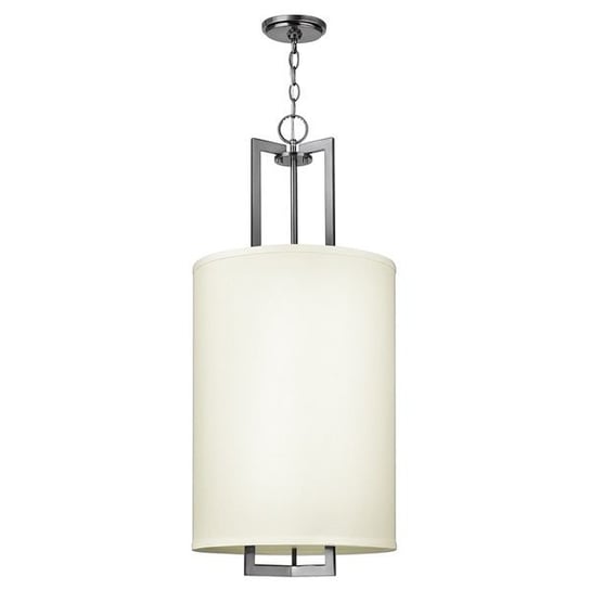 Lampa wisząca HINKLEY LIGHTING Hampton, srebrno-biała, 3x60W, 394x40,6 cm Hinkley Lighting