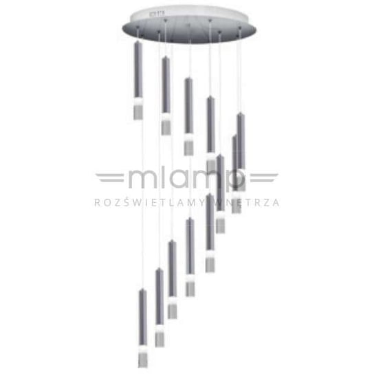 LAMPA wisząca ICE ML6162 Milagro industrialna OPRAWA tuby LED 12W 4000K metalowy ZWIS kaskada chrom Milagro