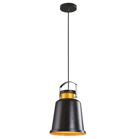 LAMPA wisząca ISLAND MD1038-1M Auhilon metalowa OPRAWA industrialny zwis loft czarny złoty Auhilon