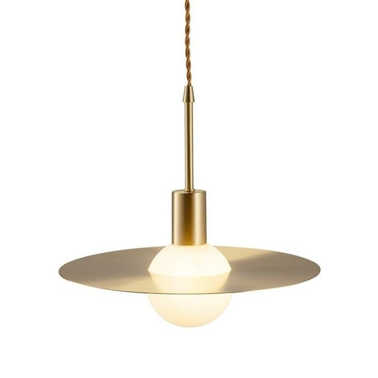 LAMPA wisząca JUPITER KKST-1737M loftowa OPRAWA szklana kula zwis złoty biały Step Into Design