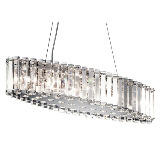 Lampa wisząca KICHLER Crystal Skye, 8x3,5 W, G9, chrom, barwa biała ciepła, 207x65,4 cm Kichler