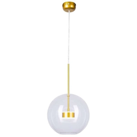LAMPA wisząca KKST-0801-1 GOLD szklana OPRAWA zwis LED 14W 4000K kula ball bąbelek przezroczysta Step Into Design