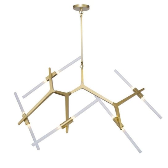 LAMPA wisząca KKST-1001-10 GOLD modernistyczna OPRAWA sople tuby structural molekuły zwis złoty biały Step Into Design