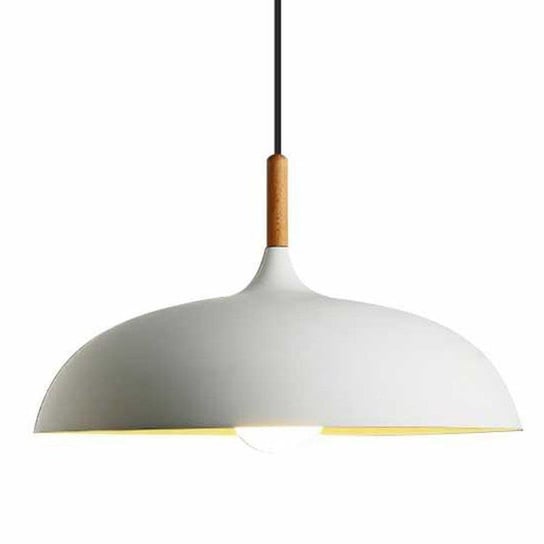 LAMPA wisząca KKST-5219 WHITE metalowa OPRAWA zwis drewno biały Step Into Design