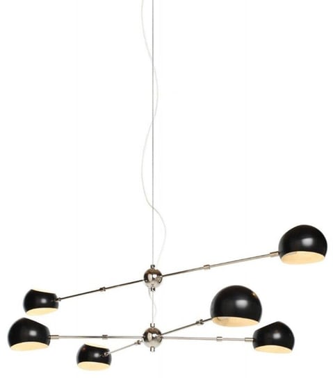 LAMPA wisząca KKST-5335-6 metalowa OPRAWA zwis retro kule balls sticks czarne Step Into Design