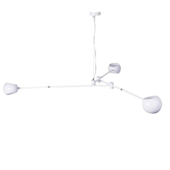 LAMPA wisząca  KKST-5335B-3 WHITE metalowa OPRAWA zwis kule balls sticks białe Step Into Design