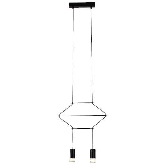 LAMPA wisząca KKST-5961-2 metalowa OPRAWA loftowy zwis czarny Step Into Design