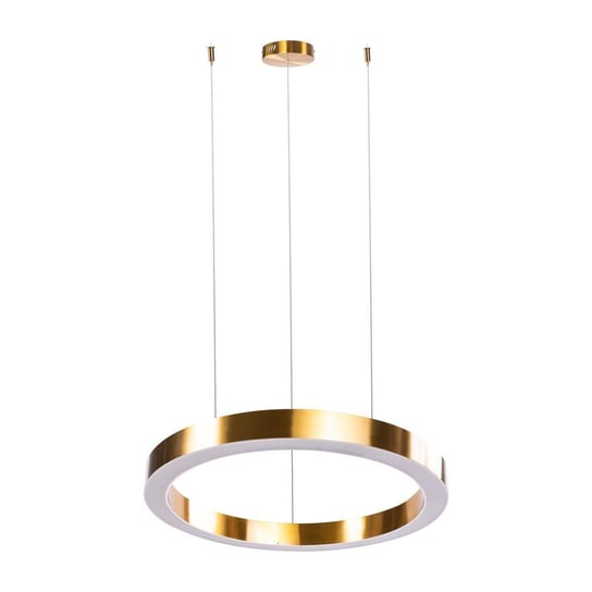 LAMPA wisząca KKST 8848-80 okrągła OPRAWA metalowy ZWIS pierścień LED 51W 3000K ring mosiądz Step Into Design