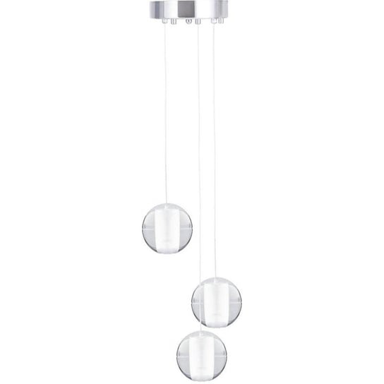 LAMPA wisząca KKST-9228-3 szklana OPRAWA zwis kaskada kule balls przezroczyste Step Into Design
