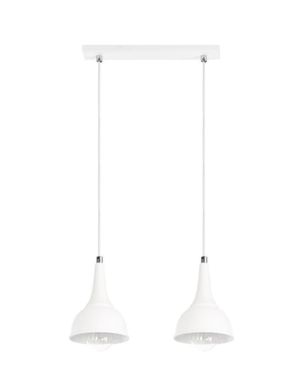 Lampa wisząca LAMPEX Alla 2, biała, 40 W, 80x40 cm Lampex
