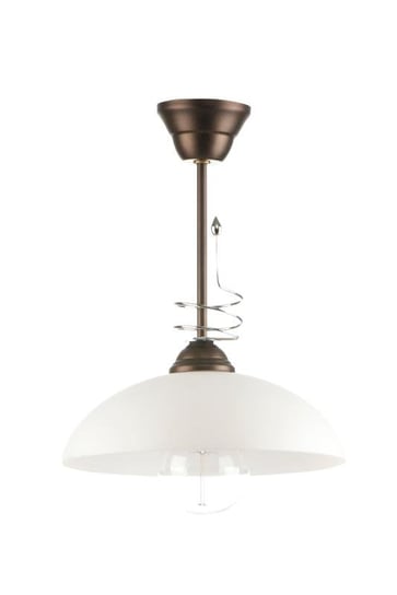 Lampa wisząca LAMPEX Iryda, brązowa, 60 W, 32x25 cm Lampex