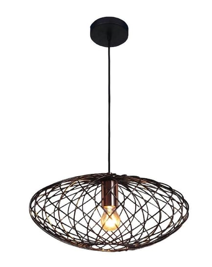 Lampa wisząca LAMPEX Iten, czarna, 40 W, 80x34 cm Lampex