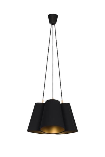 Lampa wisząca LAMPEX Legio 3, czarna, 60 W, 80x40 cm Lampex