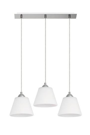 Lampa wisząca LAMPEX Nevia 3, biała, 60 W, 80x55 cm Lampex