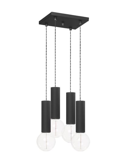 Lampa wisząca LAMPEX Roll 4, 40 W, czarny, 80x25 cm Lampex