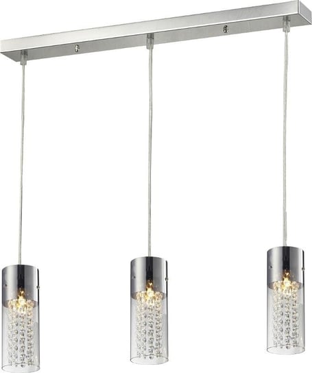 Lampa wisząca LAMPEX Torino 3L, srebrna, 40 W, 120x48 cm Lampex