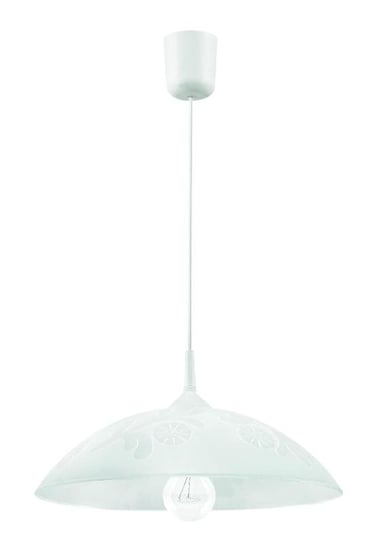 Lampa wisząca LAMPEX Z1 Alaska, biała, 60 W, 70x35 cm Lampex