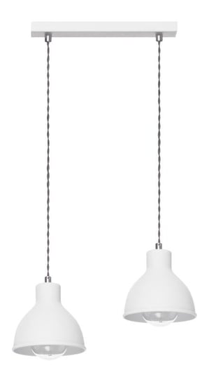 Lampa wisząca LAMPEX Zoe 2L, biała, 40 W, 80x40 cm Lampex