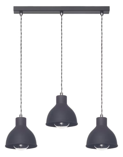 Lampa wisząca LAMPEX Zoe 3L, czarna, 40 W, 80x55 cm Lampex