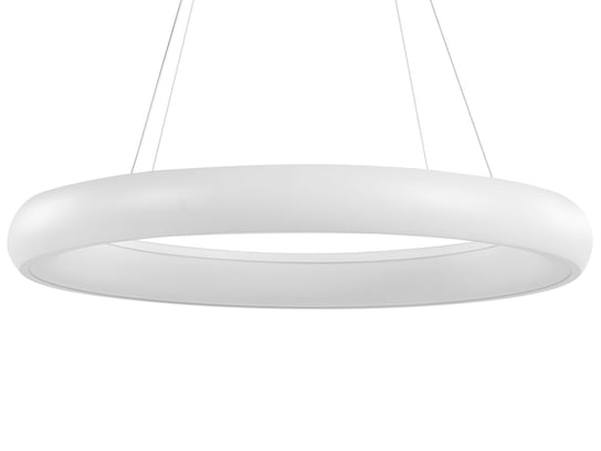 Lampa wisząca LED metalowa biała BAGO Beliani