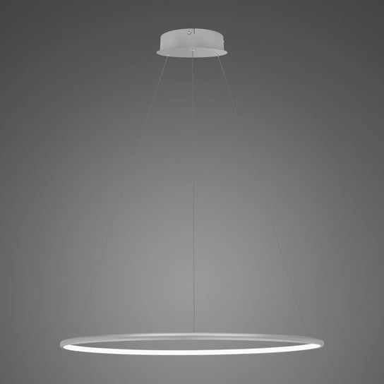 Lampa wisząca Ledowe Okręgi No.1 Φ60 cm in 3k srebrna  Altavola Design ALTAVOLA DESIGN