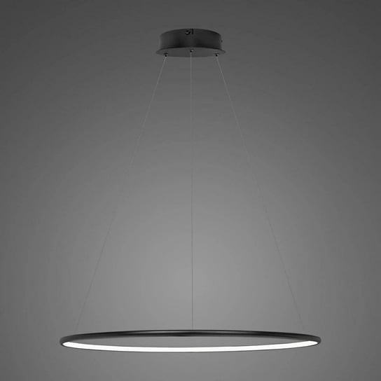 Lampa Wisząca Ledowe Okręgi No.1 80 Cm 4K Ściemnialna Czarna ALTAVOLA DESIGN