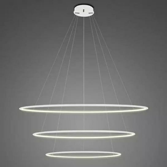 Lampa wisząca Ledowe Okręgi No.3 100cm 3K ściemnialna biała ALTAVOLA DESIGN