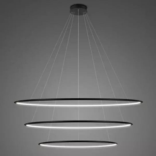 Lampa wisząca Ledowe Okręgi No.3 120 cm 4K czarna ALTAVOLA DESIGN