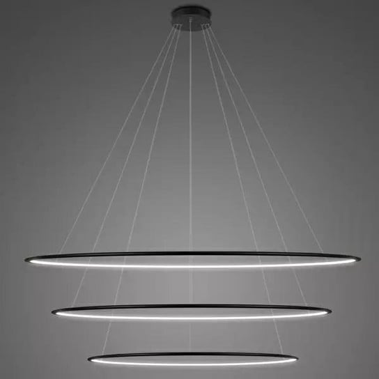 Lampa wisząca Ledowe Okręgi No.3 180 cm 4K czarna ALTAVOLA DESIGN