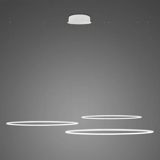 Lampa wisząca Ledowe Okręgi No.3 CO3 80cm 3K ściemnialna biała ALTAVOLA DESIGN