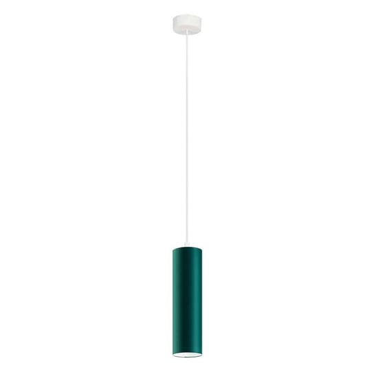 Lampa wisząca LYSNE Bejrut, 60 W, E14, zieleń butelkowa/biała, 120x8,5 cm LYSNE