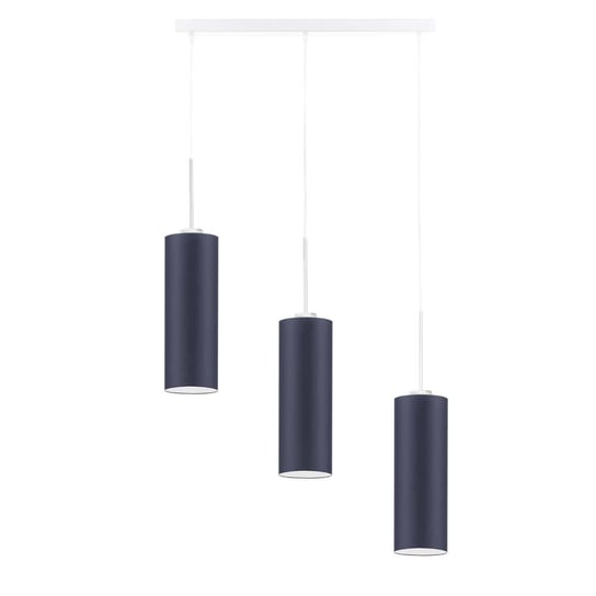 Lampa wisząca LYSNE Borneo, 3x60 W, E27, granatowa/biała, 120x65 cm LYSNE