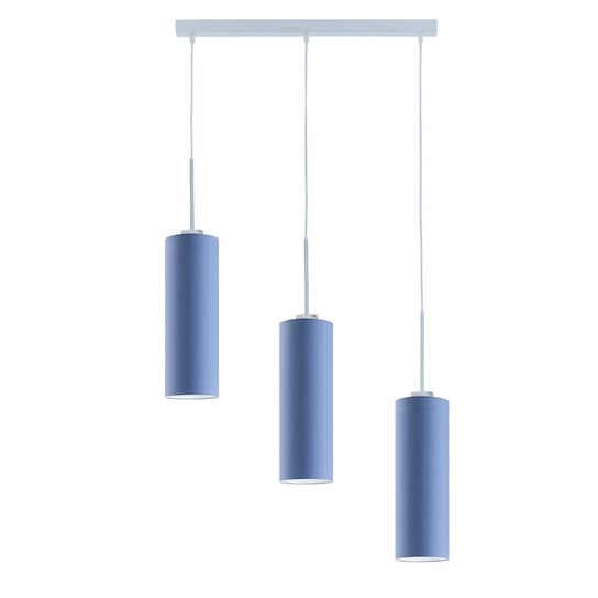 Lampa wisząca LYSNE Borneo, 3x60 W, E27, niebieska/srebrna, 120x65 cm LYSNE